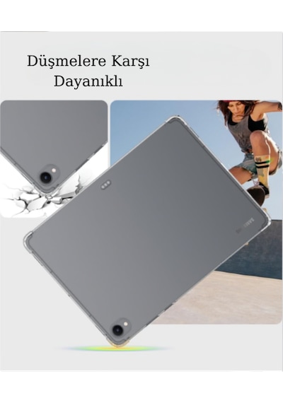 Fuchsia Galaxy Tab S11 İle Uyumlu Süper Silikon Tablet Kılıfı Arka Kapak