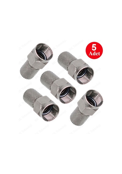 RG6 Contalı F Konnektör Standart Uydu Anten Kablosu Ucu 5 Adet