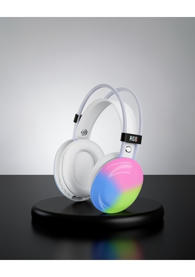 Kulak Üstü Kablosuz Bluetooth Kulaklık Rgb Aydınlatmalı