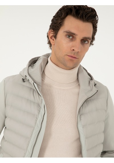 Cacharel Erkek Taş Mont 50292323-vr049 Gri