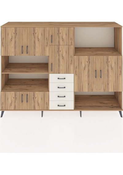 Hyperion Dolap 10 Raflı 4 Çekmeceli 8 Kapaklı 220x44x163 Çam-çam/ Çam-çam/aytaşı Hyperion Dolap 10 Raflı 4 Çekmeceli 8 Kapaklı 220x44x163 Çam-çam/ Çam-çam/aytaşı