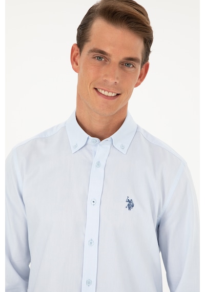 U.s. Polo Assn. Erkek Açık Mavi Gömlek Basic 50282614-vr003 Açık Mavi