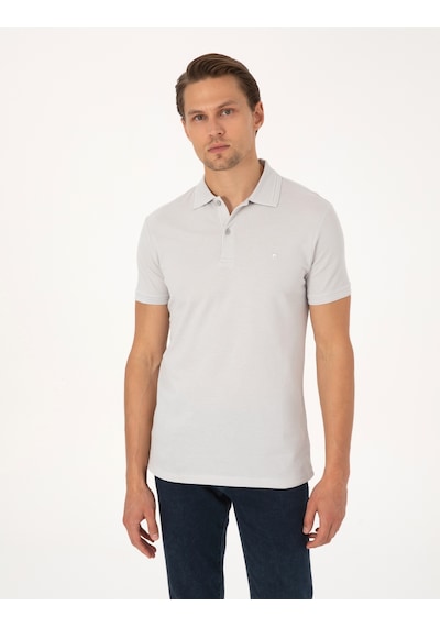 Pierre Cardin Erkek Açık Gri Tişört Basic 50325323-vr001 Açık Gri