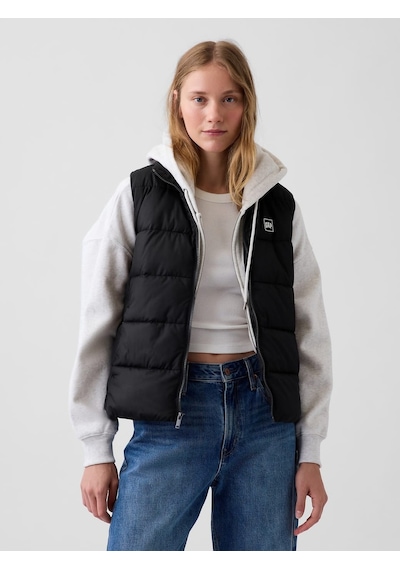 Gap V-frch Logo Lw Puffer Vest Yelek 910105006 Siyah