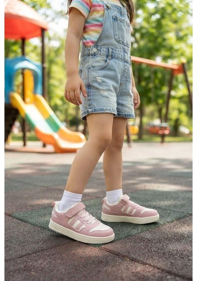 Fort Cool Foor Rahat Esnek Sneaker Kız Çocuk Spor Ayakkabı Pudra