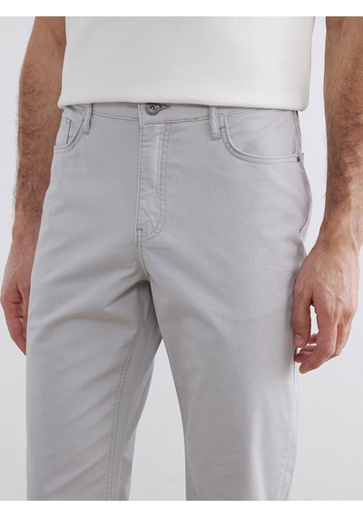 Lcwaıkıkı Classic Gri Regular Fit Gabardin Erkek Chino Pantolon