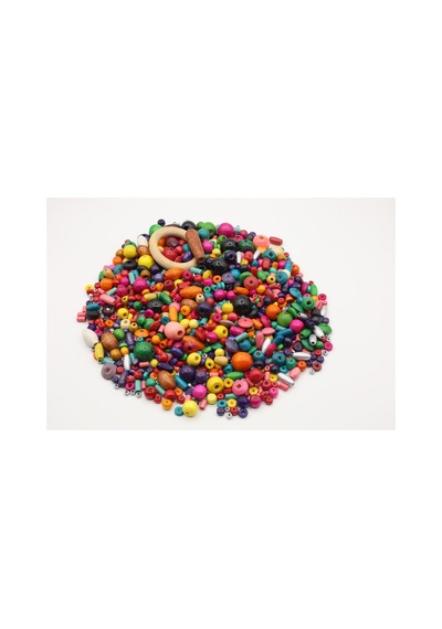 Ahşap Boncuk 6 Mm çok renkli 37484488