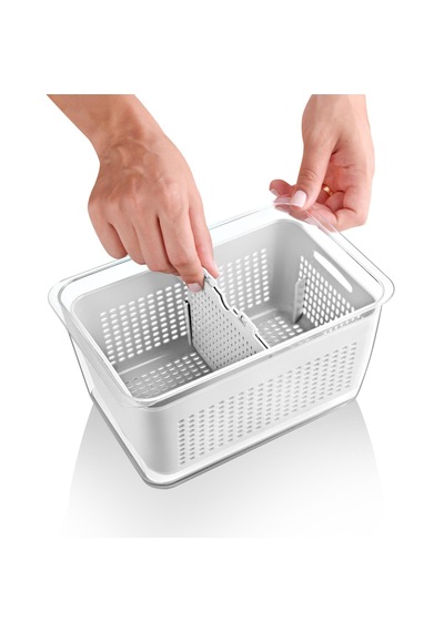 5 Litre Organizer Sebze Meyve Buzdolabı İçi Düzenleyici Beyaz Ma208-b 1 Adet