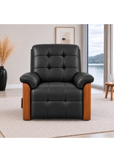 Smarto Relax Ceviz Ahşap Yan Panelli Gerçek Deri Manuel Mekanizmalı Yatar Ayak Uzatmalı Ergonomik Tv Koltuğu Baba Koltuğu Siyah Smarto Relax Ceviz Ahşap Yan Panelli Gerçek Deri Manuel Mekanizmalı Yatar Ayak Uzatmalı Ergonomik Tv Koltuğu Baba Koltuğu Siyah