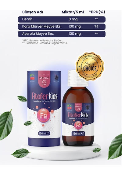 Fitofer Kids Çocuk Demir Takviyesi 150 ML