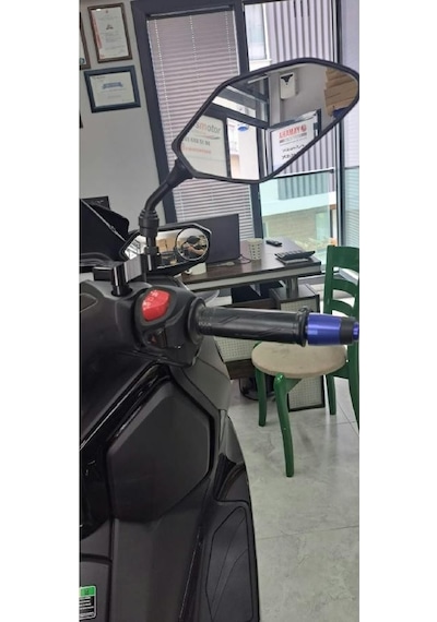 Xmax Techmax Ironmax 2018-2024 Ayna Ve Ayna Uzatma Yükseltme Adaptör Seti Siyah
