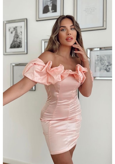 Darell Rose Elbise - Pembe Pembe