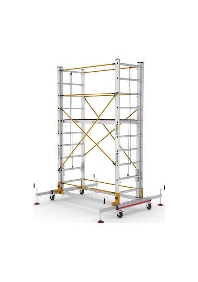 Çağsan 2x10 Basamaklı Telesafe Xl Fp - İki Parçalı Alüminyum İskele S005 Xl Fp