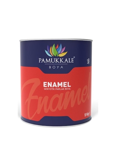 Pamukkale Enamel Sentetik Parlak Boya 5 Kg Krom Sarı Ral 1023
