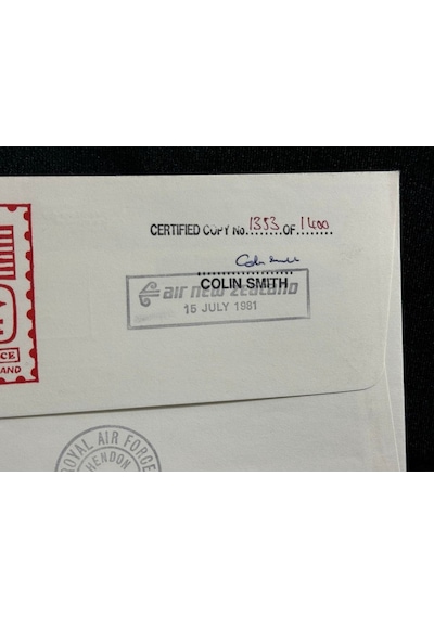 1981 Yeni Zelanda Operation Deep Freeze Cover Sgd Commander İlk Gün Zarfı Fdc Islak İmzalı  Teşhir Ürün