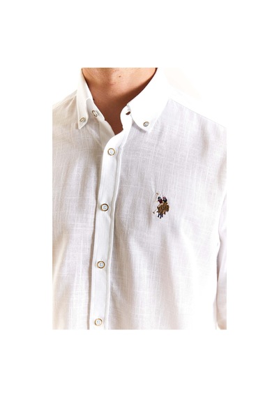 U.s. Polo Assn. Erkek Regular Gömlek 50282588-vr013 Beyaz