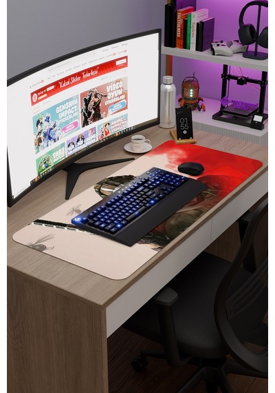 Call Of Duty Kaymaz Dikişli Kauçuk Oyuncu Mousepad V1 - 90x40 Xxl Gaming Mouse Pad Fare Altlığı