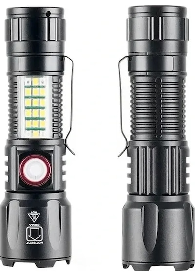 Ws-2828 Ultra Usb Şarjlı Polis El Feneri, Bekçi, Asker El Feneri Çok Renkli