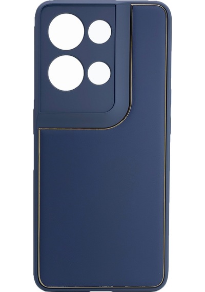 Nettech Oppo Reno 8 Pro Uyumlu Coco Leather Seri Arka Koruma Kılıf - Gri Gri