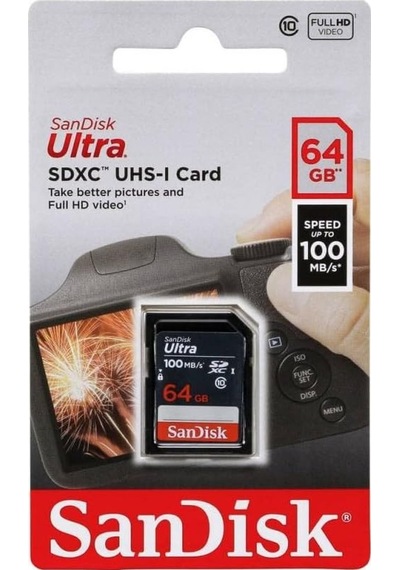 Sandisk Ultra 64gb Sdxc Memory Card 100mb/s
