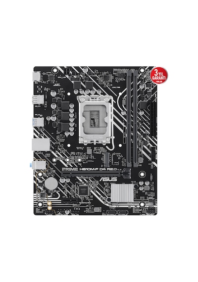 Asus Prıme H610m-f D4 R2.0 3200mhz Ddr4 Soket 1700 M.2 Hdmı Matx Anakart