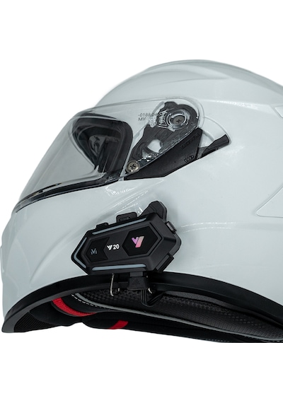 Gp Katjmer Y20 Bluetooth 5.3 Rgb Işıklı Ipx6 Motosiklet Kask Kulaklığı Intercom