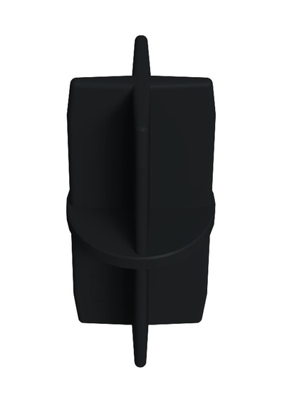 Cateksss 42 Mm Düz Boru Profil Ranza Ara Bağlantı Aparatı Siyah - 40 Lı Paket