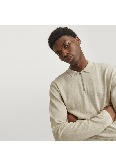Jack & Jones Erkek Polo Yaka Uzun Kollu Triko Üst - Emil - 12268210 Çok Renkli
