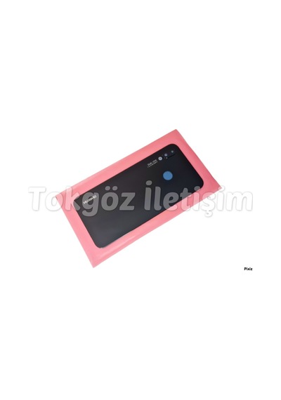 Tkgz - P20 Lite Arka Pil Batarya Kapağı Cam Kamera Lensi Siyah