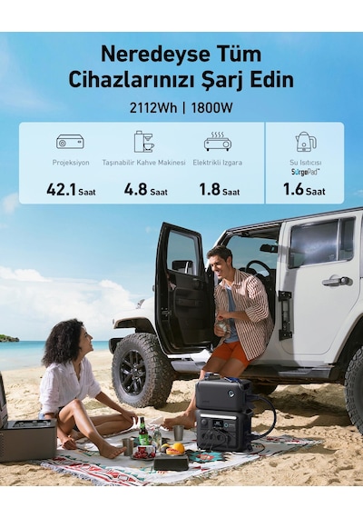 Anker Solıx BP1000X Ekstra Batarya 1056WH (Anker Solıx C1000X Uyumlu) -A1761