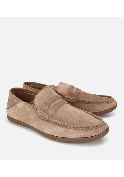 Hotiç Erkek Süet Deri Açık Kahverengi Comfort Loafer