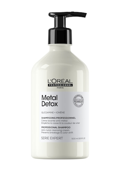 L'Oréal Professionnel İşlem Görmüş ve Yıpranmış Saçlar için Metal Karşıtı Arındırıcı Şampuan 500 ML