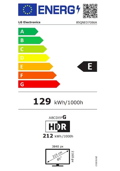 LG 85QNED70B6A 4K Ultra HD 85" 216 Ekran Uydu Alıcılı WebOS Smart QNED Mini LED TV