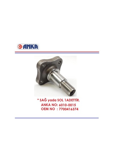 Arka Aks Taşıyıcısı Clio 2-3-4 Symbol 1-2 Modus Logan 1 Sandero 1 Micra 3 K12 7700416374 Anka 6010-0015 1 Adet