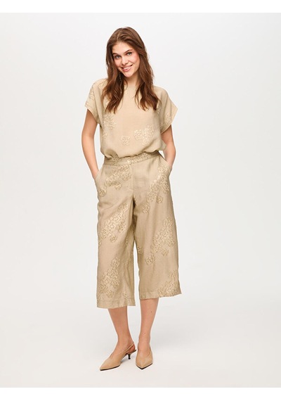 Faik Sönmez Resort Beli Lastiki Comfort Fit Rayon Capri S26cpr010 Us26cpr01072 Taş