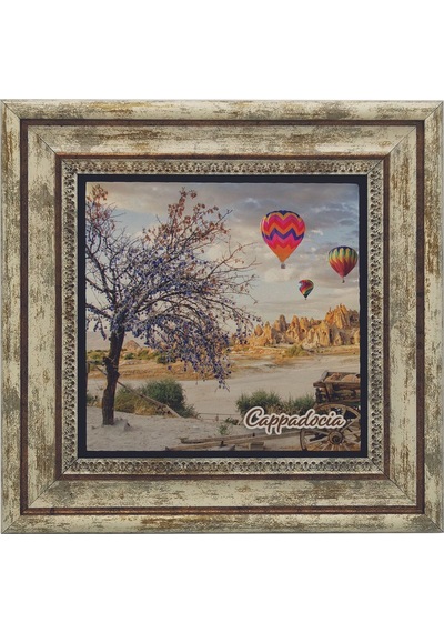 Kapadokya Baskılı Taş Tablo 25x25 734