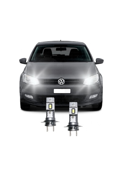 Vw Polo 6r 6c Led Uzun Far Ampulü Mini Led 2'li Set H7