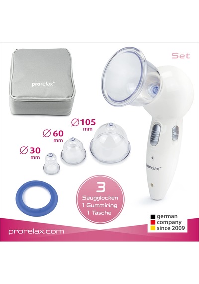 Prorelax Vakum Masajı Yoğun Elektrikli Çukurluğu Masajı Güzel Ve Sağlıklı Bir Cilt İçin Selülit Önleyici Cihaz Üç Farklı Boyutta Ek Parça Dahil Bireysel Olarak Ayarlanabilen Emiş Gücü Prorelax Vakum Masajı Yoğun Elektrikli Çukurluğu Masajı Güzel Ve Sağlıklı Bir Cilt İçin Selülit Önleyici Cihaz Üç Farklı Boyutta Ek Parça Dahil Bireysel Olarak Ayarlanabilen Emiş Gücü