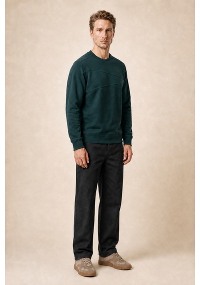 Redline Lines Regular Fit Kışlık Sweatshirt Nefti