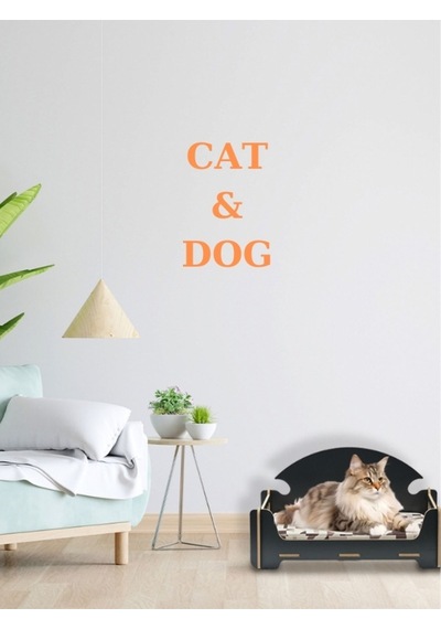 Taht Kedi Köpek Yatağı Ergonomik 30 50 Cm Yıkanabilir Duck Kumaş Minderi Ile Beraber