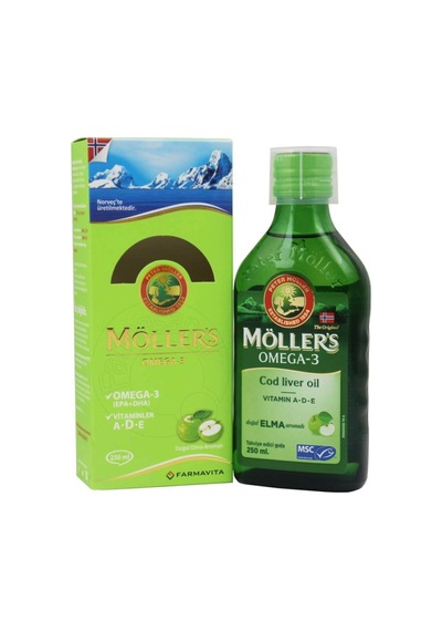 Mollers Möllers Elma Aromalı Balık Yağı Şurubu 250 Ml