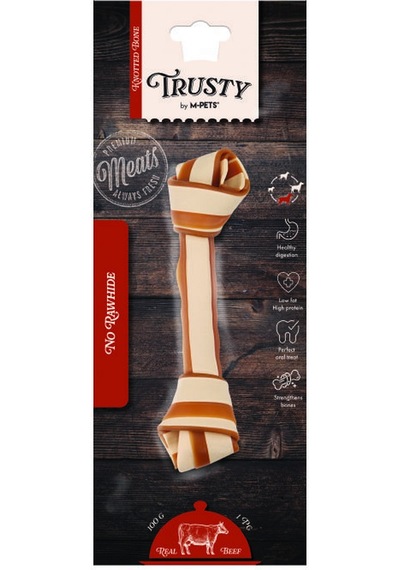 M-pets Trusty Tatlı Patatesli Biftekli Düğüm Kemik 100 Gr 20,3 Cm