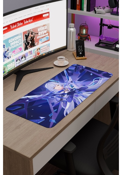 Skirk Genshin Impact Anime Gacha V1 - 70x30 Xl Gaming Mouse Pad Fare Altlığı