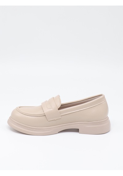 Nesilshoes Nesil Shoes Dvm 2530 Bej Maskulen Kadın Loafer