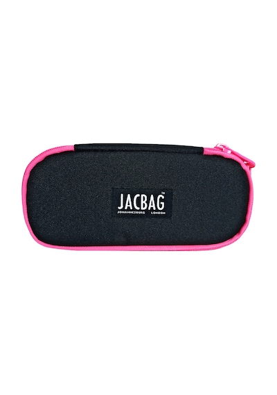 Jacbag Oval Xl Kalem Kutusu Oval Xl-siyah-pembe renkli