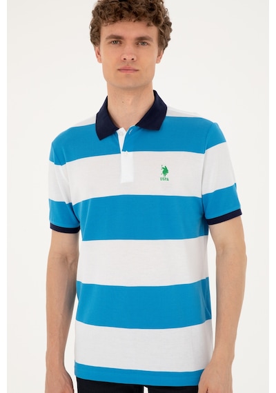U.S. Polo Assn. Erkek Regular Fit Polo Yaka Saks Tişört 50288503-VR045
