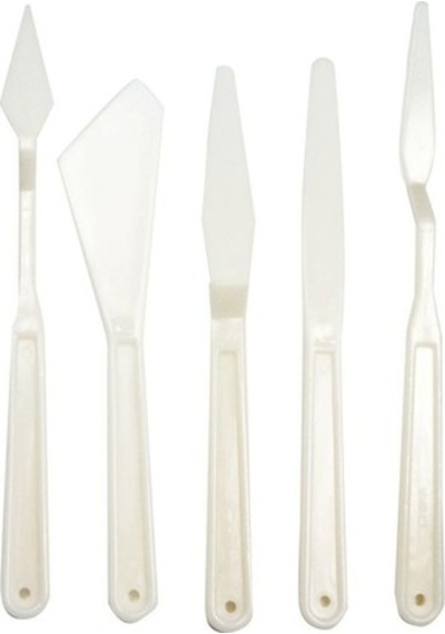 Plastik Spatula Seti, 5 Li Spatul, Akrilik Boya, Yağlı Boya, Hobi