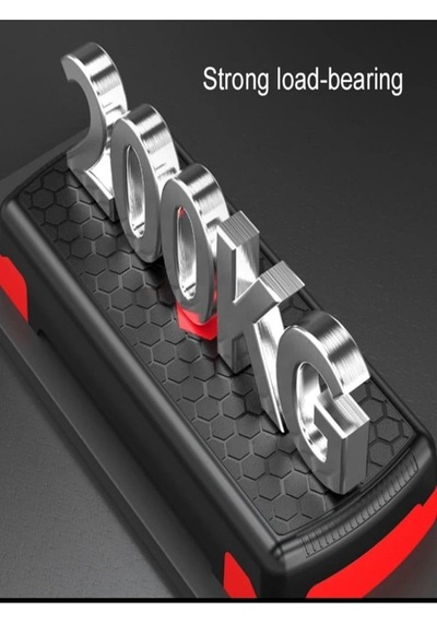 Step Tahtası Iki Kademeli, Ayarlanabilir Egzersiz Aerobik Spor Ve Fitness Adım Platformu Kırmızı Tek Ebat