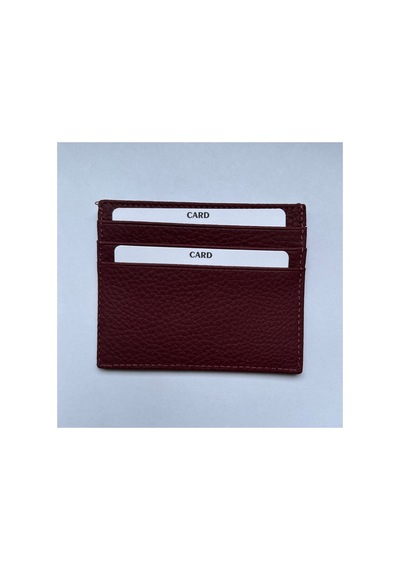 Shop Hakiki Deri Unisex Kartlık, Çift Taraflı, Orta Bölmeli, Küçük Boy Bordo 5 - 931991641 Bordo 5