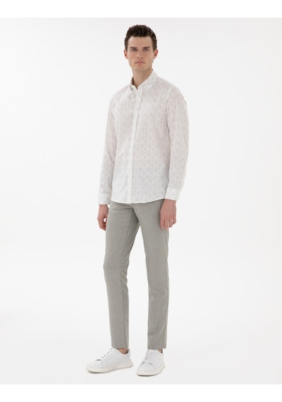 Pierre Cardin Erkek Haki Gömlek Desenli 50304548-vr027 Haki